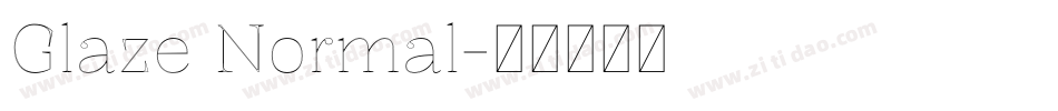 Glaze Normal字体转换